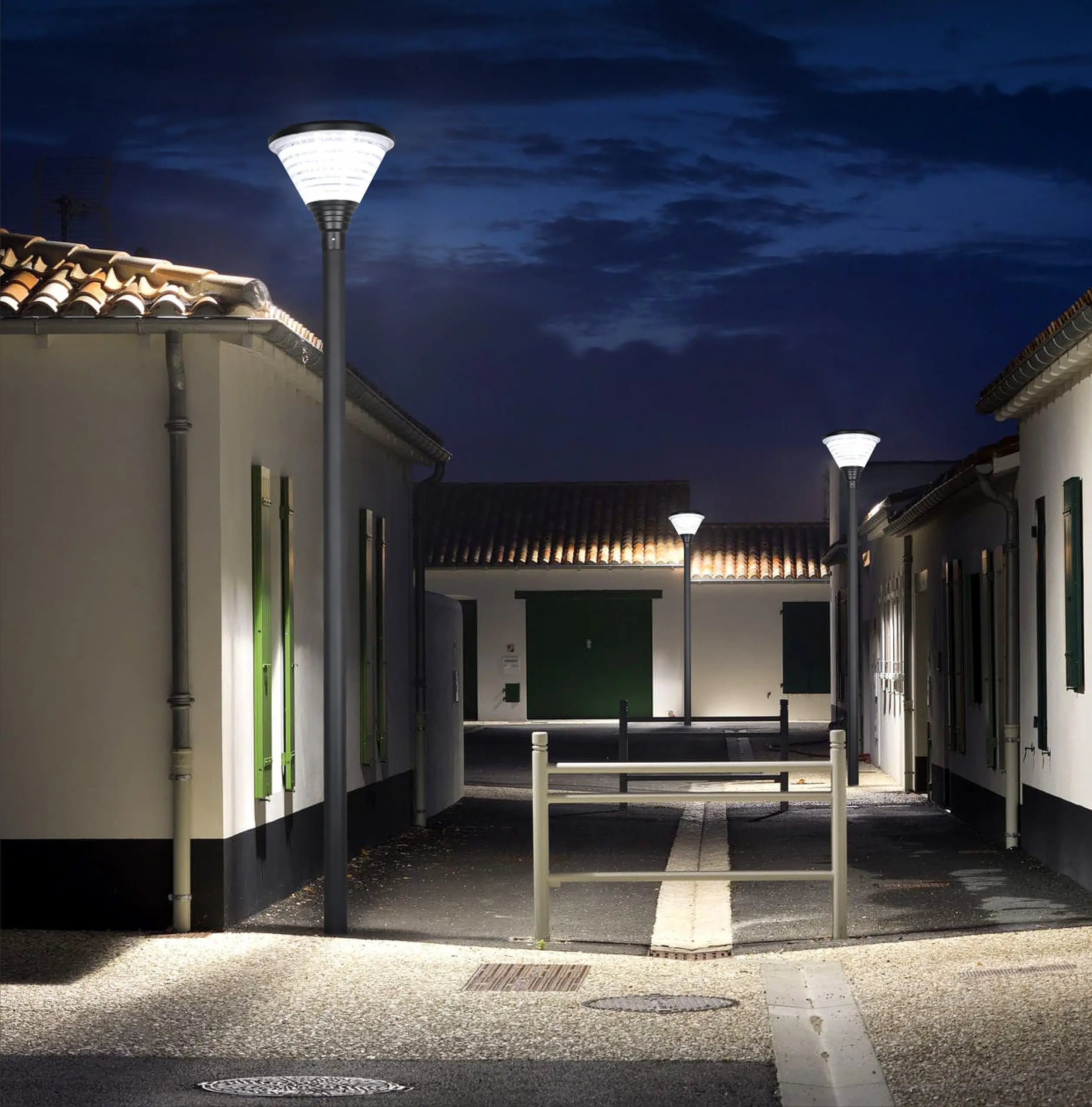 Poteau - Lampadaire solaire à LED