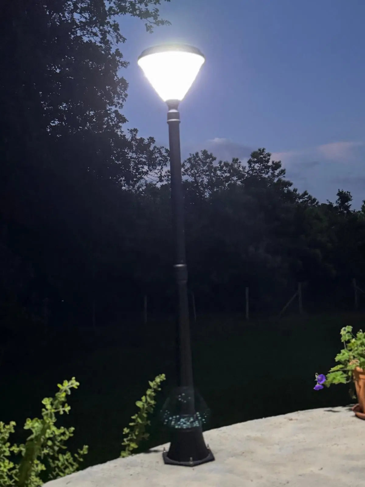 Poteau Solaire 1,60m Style Retro -12