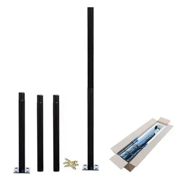 Poteau solaire ajustable et Lampe solaire à LED étanche - Lampadaire idéal pour un grand jardin ou à proximité d&